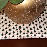 Using this placemat on table under floral arrangement