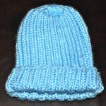Knitted baby beanie