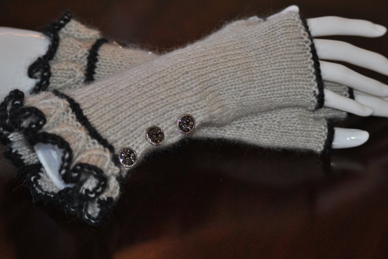 Handmade Ruffled Gloves